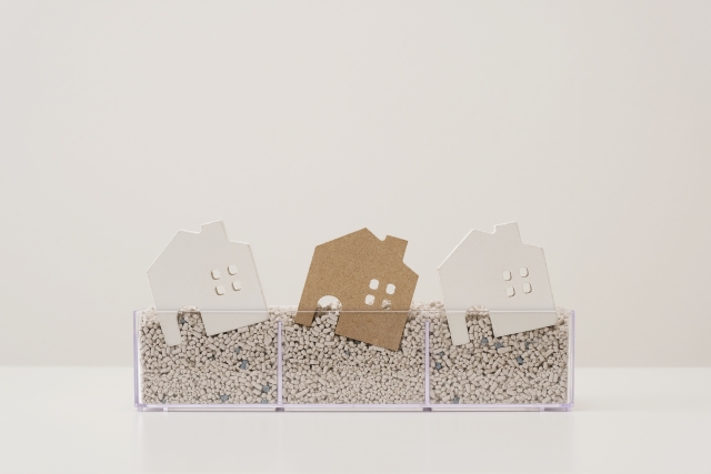 地盤が崩れるイメージ